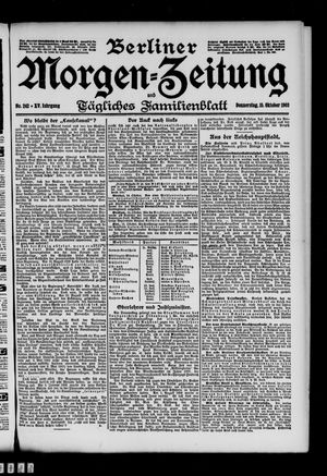 Berliner Morgen-Zeitung vom 15.10.1903