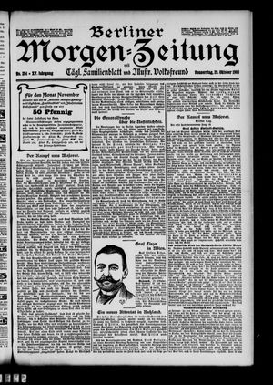 Berliner Morgen-Zeitung vom 29.10.1903