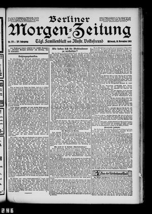 Berliner Morgen-Zeitung vom 18.11.1903