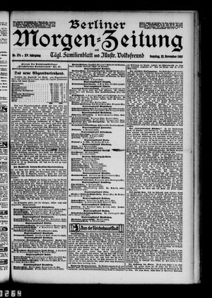 Berliner Morgen-Zeitung on Nov 22, 1903