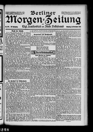 Berliner Morgen-Zeitung vom 24.11.1903