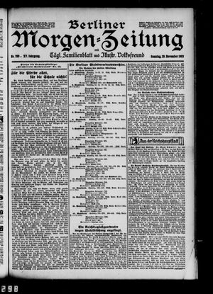 Berliner Morgen-Zeitung vom 29.11.1903