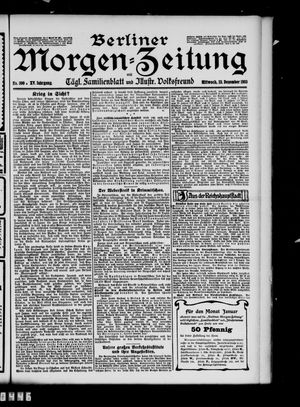 Berliner Morgen-Zeitung vom 23.12.1903