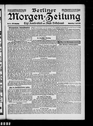 Berliner Morgen-Zeitung vom 07.04.1904