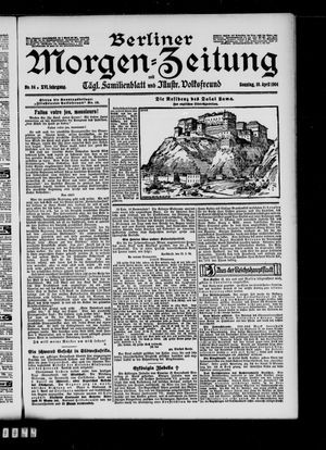 Berliner Morgen-Zeitung vom 10.04.1904