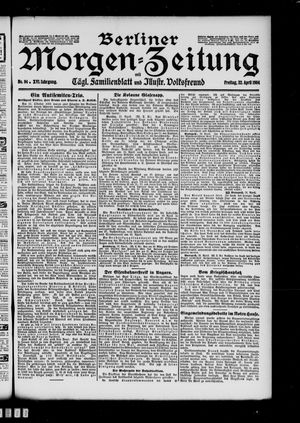 Berliner Morgen-Zeitung vom 22.04.1904