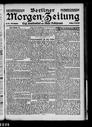 Berliner Morgen-Zeitung vom 10.06.1904