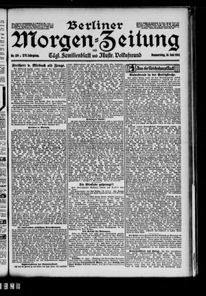 Berliner Morgen-Zeitung vom 16.06.1904