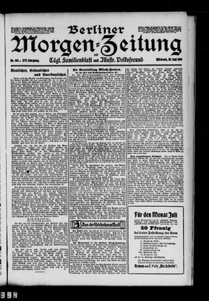 Berliner Morgen-Zeitung vom 29.06.1904