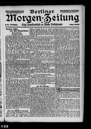 Berliner Morgen-Zeitung vom 08.07.1904