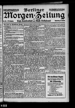 Berliner Morgen-Zeitung vom 21.07.1904