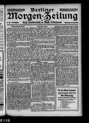 Berliner Morgen-Zeitung vom 25.08.1904
