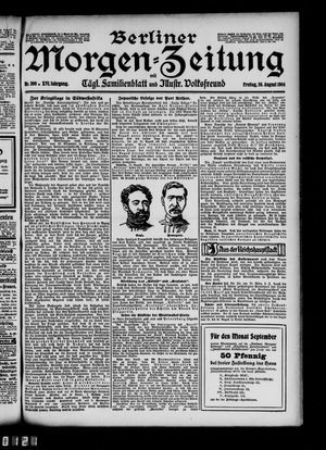 Berliner Morgen-Zeitung vom 26.08.1904