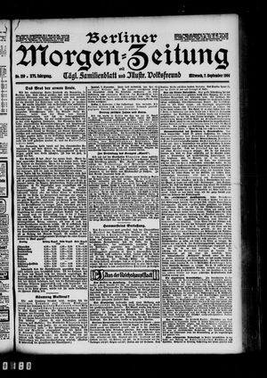 Berliner Morgen-Zeitung vom 07.09.1904