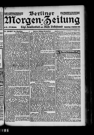 Berliner Morgen-Zeitung vom 08.09.1904