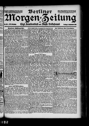 Berliner Morgen-Zeitung vom 09.09.1904