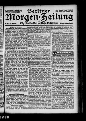 Berliner Morgen-Zeitung vom 14.09.1904