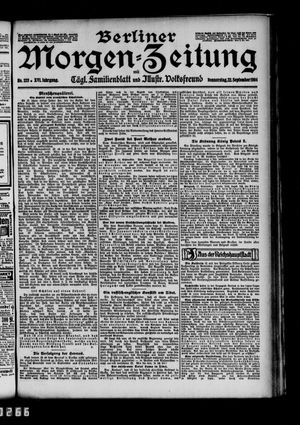 Berliner Morgen-Zeitung vom 22.09.1904
