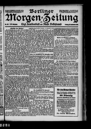 Berliner Morgen-Zeitung vom 23.09.1904