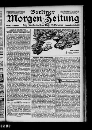 Berliner Morgen-Zeitung vom 25.09.1904