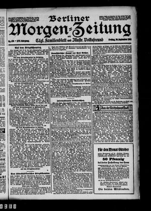 Berliner Morgen-Zeitung vom 30.09.1904