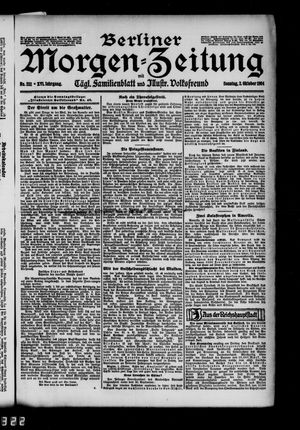 Berliner Morgen-Zeitung vom 02.10.1904