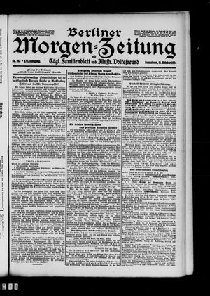 Berliner Morgen-Zeitung vom 15.10.1904