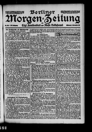 Berliner Morgen-Zeitung vom 09.11.1904
