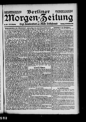 Berliner Morgen-Zeitung vom 13.11.1904