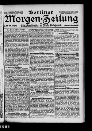Berliner Morgen-Zeitung vom 15.11.1904