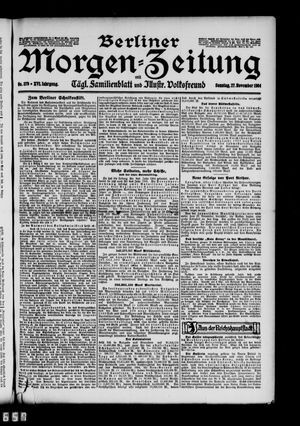 Berliner Morgen-Zeitung vom 27.11.1904