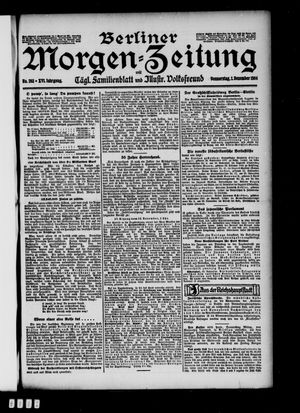 Berliner Morgen-Zeitung vom 01.12.1904
