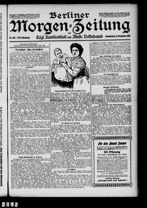 Berliner Morgen-Zeitung vom 24.12.1904