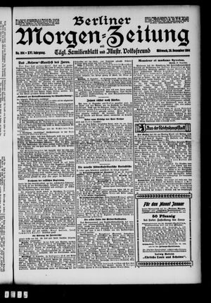 Berliner Morgen-Zeitung vom 28.12.1904