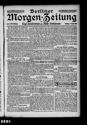 Berliner Morgen-Zeitung vom 17.01.1905
