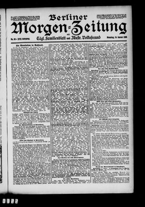 Berliner Morgen-Zeitung vom 24.01.1905