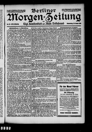 Berliner Morgen-Zeitung vom 26.01.1905