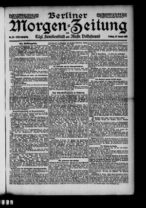 Berliner Morgen-Zeitung vom 27.01.1905