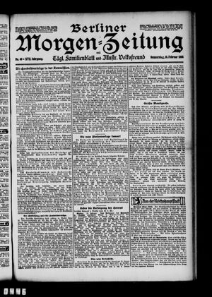 Berliner Morgen-Zeitung vom 16.02.1905