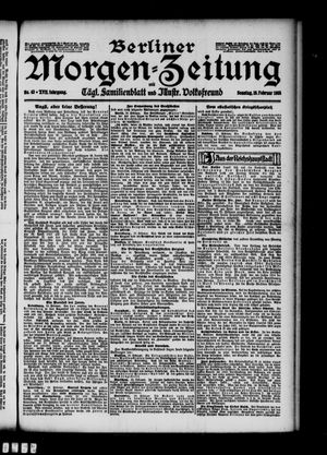 Berliner Morgen-Zeitung vom 19.02.1905