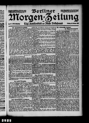 Berliner Morgen-Zeitung vom 24.02.1905