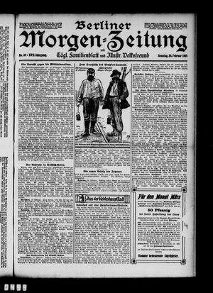 Berliner Morgen-Zeitung vom 26.02.1905