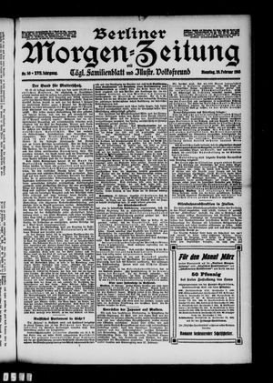 Berliner Morgen-Zeitung vom 28.02.1905