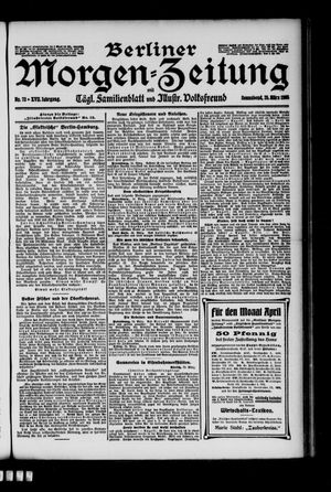 Berliner Morgen-Zeitung vom 25.03.1905