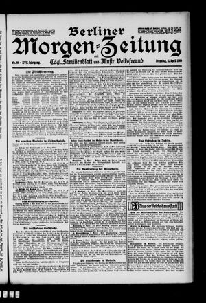 Berliner Morgen-Zeitung vom 11.04.1905