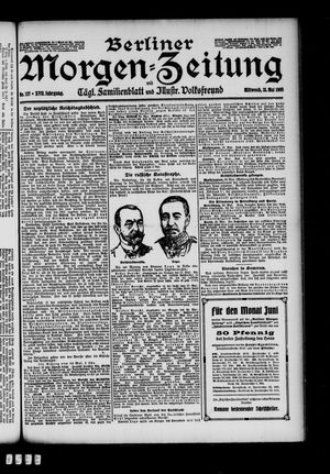 Berliner Morgen-Zeitung vom 31.05.1905