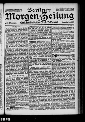 Berliner Morgen-Zeitung vom 15.06.1905