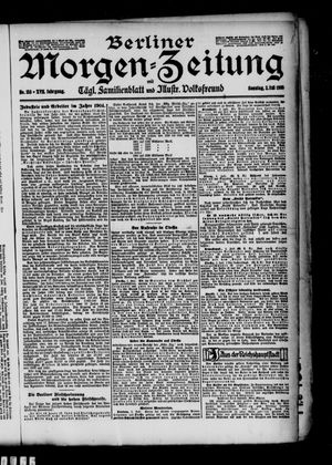 Berliner Morgen-Zeitung vom 02.07.1905