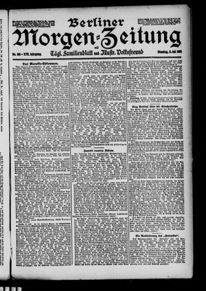 Berliner Morgen-Zeitung vom 11.07.1905