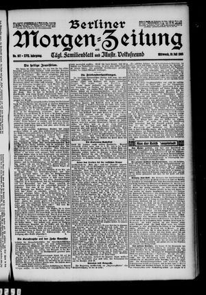 Berliner Morgen-Zeitung vom 19.07.1905